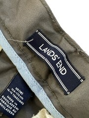 Lands End Boys Sz 18 (14-15 YRS) Gray Chino Pants 31Wx30L” Iron Knee Blend #3852