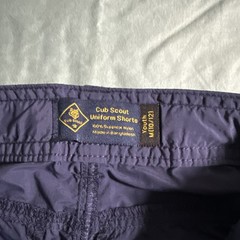 Boys Scouts Of America Cargo Shorts Youth S (6/7) Blue with Belt Uniform