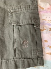 Boy Scouts of America BSA boys Uniform Shorts size 6 green canvas heavy duty