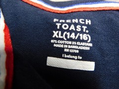 French Toast Boys Uniform/Casual Short Sleeve Polo Shirt Navy Blue Cotton Blend