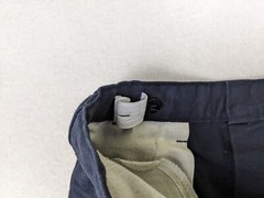 BOY’S BLUE CHINO SCHOOL UNIFORM SHORTS – SIZE 14 ADJUSTABLE WAIST
