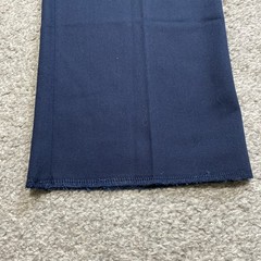 LANDS END Navy School Uniform UNHEMMED Pants Flat Front Adjustable Boys 14 NEW