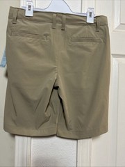 NWT Cat & Jack Boys Youth 12 Khaki Flat Front School Uniform Chino Shorts