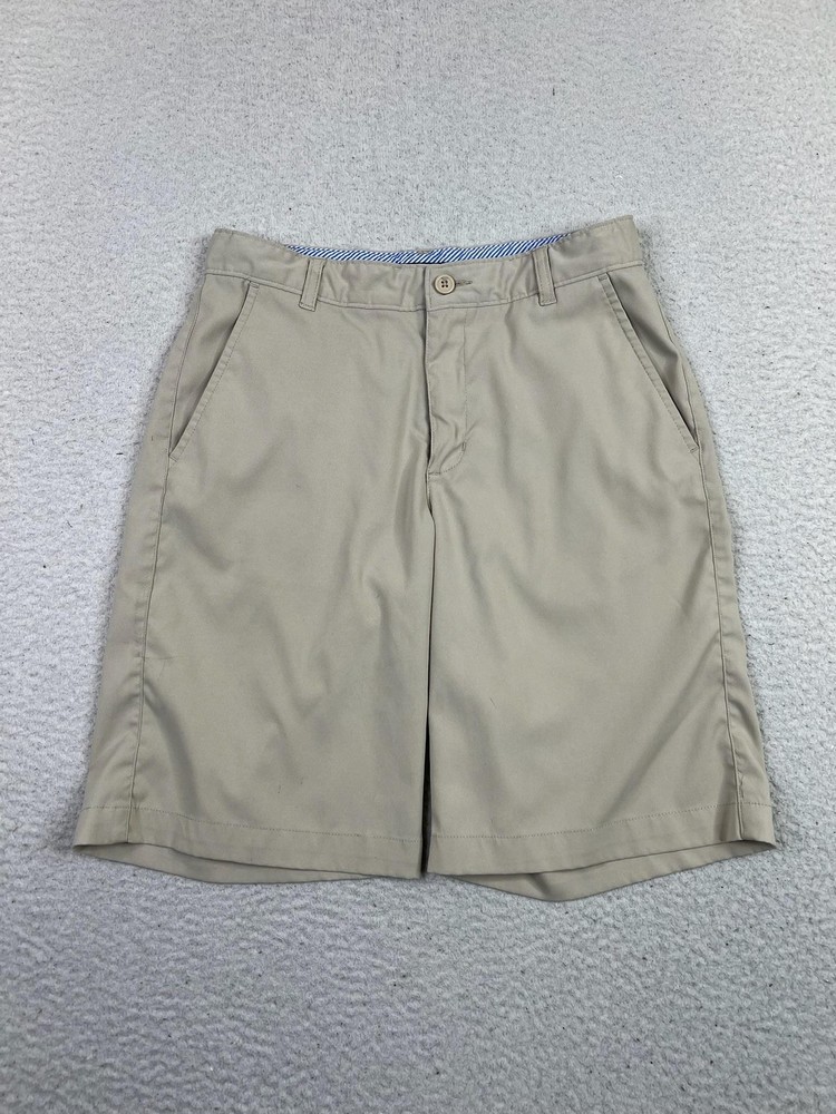 Tommy Hilfiger Shorts Boys 14 Regular Khaki Beige School Uniform Chino Stretch
