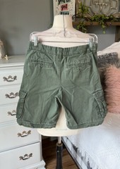 Boy Scouts Of America Green Cargo Shorts Expandable Waist Boys 12 Uniform Cotton