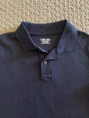Cherokee Boys Uniform Long Sleeve Polo Size L (12/14) Blue