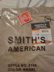 Boys’ Flat Front Twill Uniform / Dress Pants – Khaki, 14 (Big Boys)