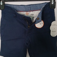 Wonder Nation Stretch Adjustable Waist School Uniform Shorts Blue Size 4