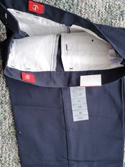 Austin Pleated Front Boys Navy Pants Size 16