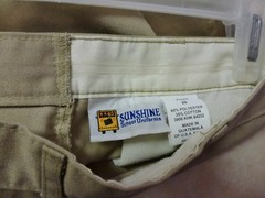 Sunshine School Uniform Boys Beige Pocket Pleated Khaki Short’s Size 28