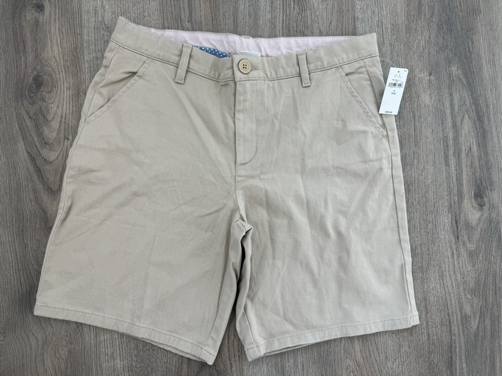 Gap Kids Shorts 12 Plus Beige Bermuda School Uniform Midi NWT