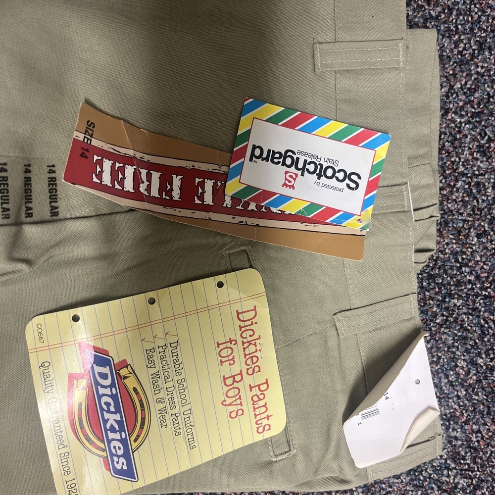 NWT Dickies VTG boys Size 14 School Uniform Pant