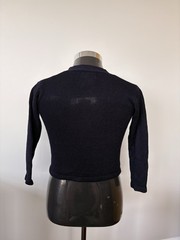French Toast Boys Unisex Cardigan Sweater Navy Button Front Pockets 7/8
