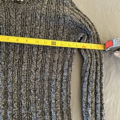 St Johns Bay Boys Size M Gray Knit Long Sleeve Dressy Crew Cable Neck Sweater