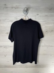 Lands’ End Polo Shirt Boys Large 14-16 Navy Blue Short Sleeve School Uniform
