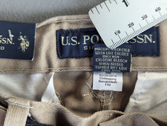 Boys Size 5 Khaki School Uniform Shorts U S Polo Assn New w/ Tags