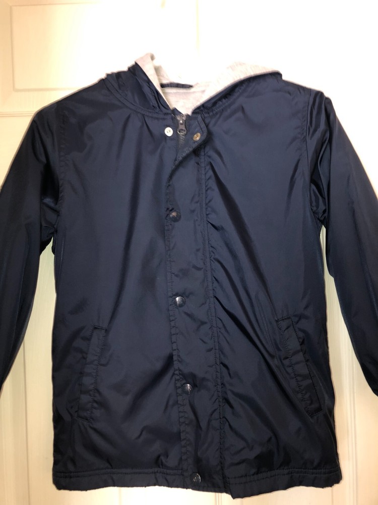 Boys Size 8 School Uniform Windbreaker Jacket George Zip & Button