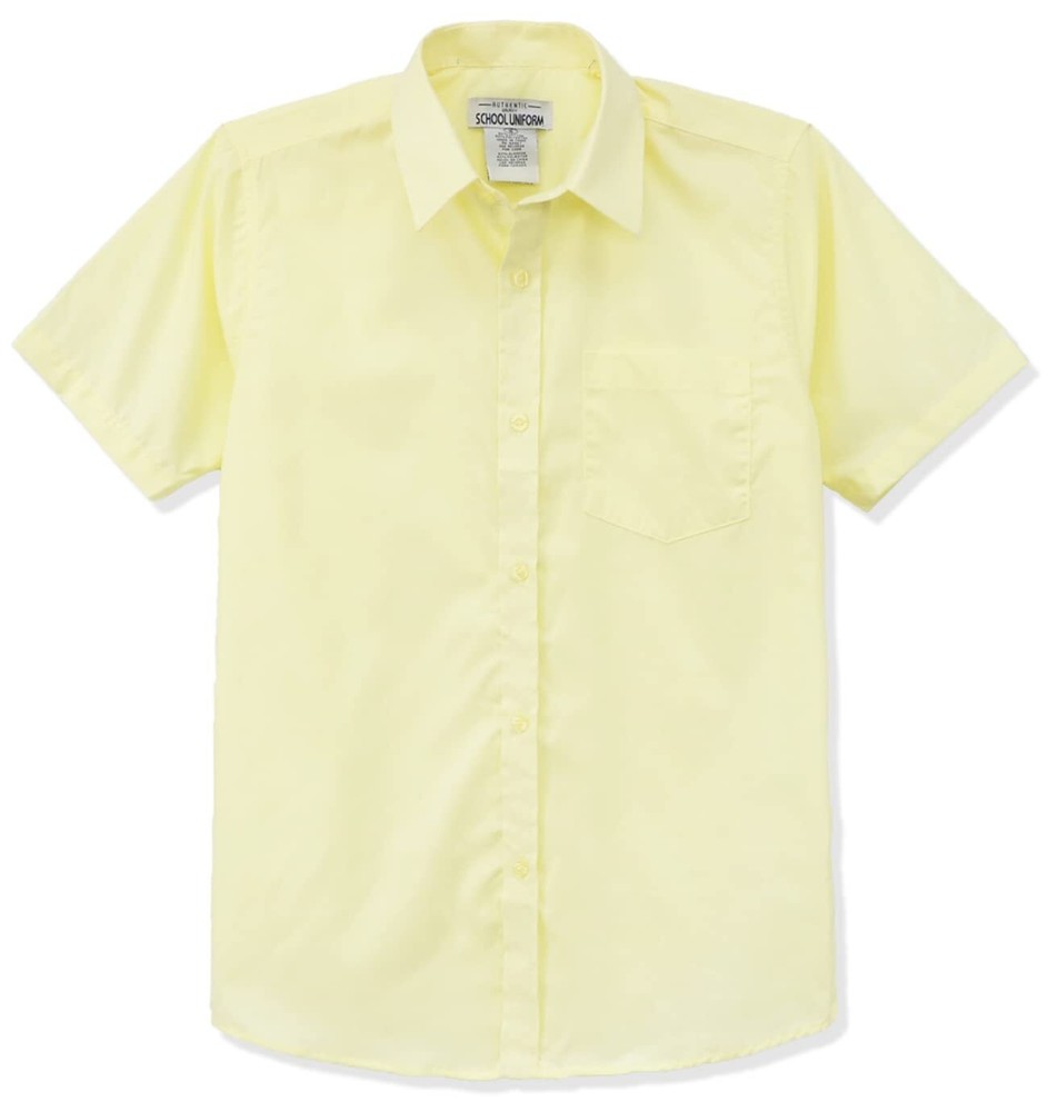 Galaxy Boys 4-20 Short Sleeve School Uniform Button Down Dress Shirt (Regular