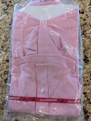 Classberry Kids Uniform long sleeve button up shirt Pink size 4