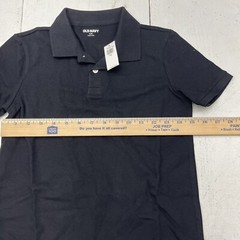 Old Navy Black Jack Uniform Pique Short Sleeve Polo Boys Size Medium (8) NEW