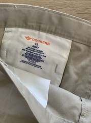 Dockers Uniform Khaki Chino Boys Shorts Approved Boy’s HUSKY 33~Stretch New