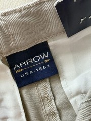 ARROW USA 1851 REGULAR PANTS ADJUSTABLE WAIST FOR A PERFECT FIT SIZE 5 New