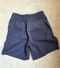 Lot of 4 French Toast Boys Navy School Uniform Chino Shorts size 4t pull on