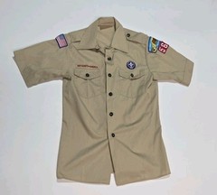VTG USA Boy Scouts Of America Boys Uniform Shirt Youth Large 567 Diablo Cali
