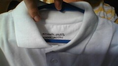 NWT! BACK 2 SCHOOL Authentic Galaxy White Uniform Shirt Size 7 EXCELLENT COND!