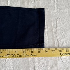 Boys Izod Navy Adjustable Waist Flat Front School Uniform Pants 12 Slim New