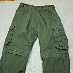 Boy Scouts of America Cargo Pants Boys Youth 32 Olive Green Convertible Uniform