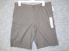 Cat & Jack Boys / Unisex Flat Front Shorts Adjustable Waist Gray Size 16 Husky
