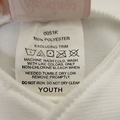 Rowling’s Youth’s Baseball Shirt Uniform White Boys New