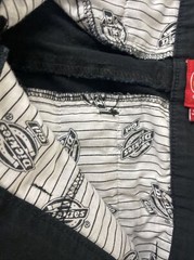 Dickies Front Relaxed Fit Uniform Casual Shorts Black Kids Size 5