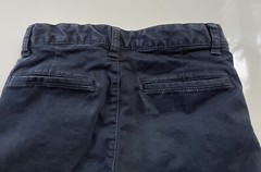 Gap Kids Uniform Flat Front Shorts ~ Sz 12 ~ Navy ~ EUC missing button