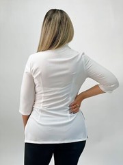 White Aesthetician Uniforms (3/4 Long Sleeve)