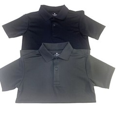 CHAPS Approved Schoolwear~Lot of 2~Boy’s Short Sleeve Polo Shirts~Size S (8)