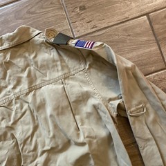 BOY SCOUTS Of America Long Sleeve Uniform Shirt BSA Scout Youth Large & Patches