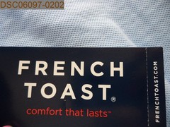 NWT has a school logo French Toast Boys Short Sleeve Polo Size M 8