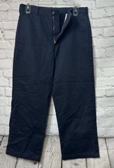 George Pants Husky Boys School Uniform Flat Front Navy Blue Size 12H