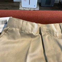 NWT Authentic Galaxy Boy’s Double Knee School Uniform Pants Khaki Tan Size 12