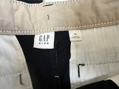 NWT Gap Kids Uniform Flat Front Pants ~ Sz 14 ~ Navy