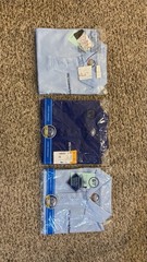 Lot of 3 Ibiley NSU University School Uniform Polo Shirts Youth Size 6/7 Blue NW
