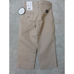 Flynn O’Hara Boys Khaki Twill Slim Pants Size 4S Adjustable Waist School Uniform