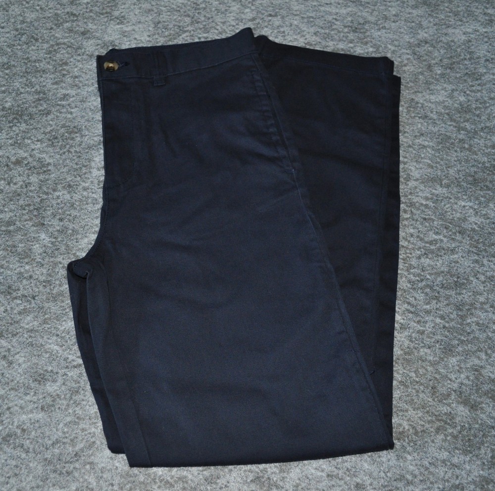 Boys Navy Blue Uniform Pants Size 18 Straight Leg School EUC