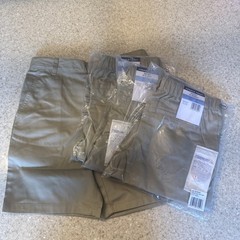 NWT! 4 Pair Of Boys French Toast Khaki Uniform Shorts 10 Husky