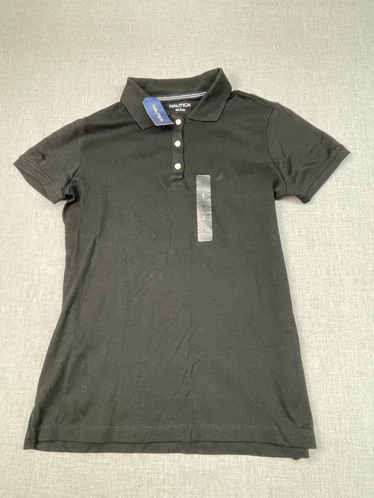 NEWT Boy’s Nautica OTB True Black Small Three Button Polo Shirt 9301ZK