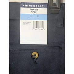 NWT W28 French Toast Navy School Uniform Shorts Preppy Old Money Dark Academia