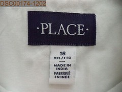 The Children’s Place Boy’s Uniform Button Up, White, XXL (16), 889705335088