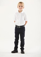 Galaxy Boys 4-20 Short Sleeve School Uniform Button Down Dress Shirt (Regular